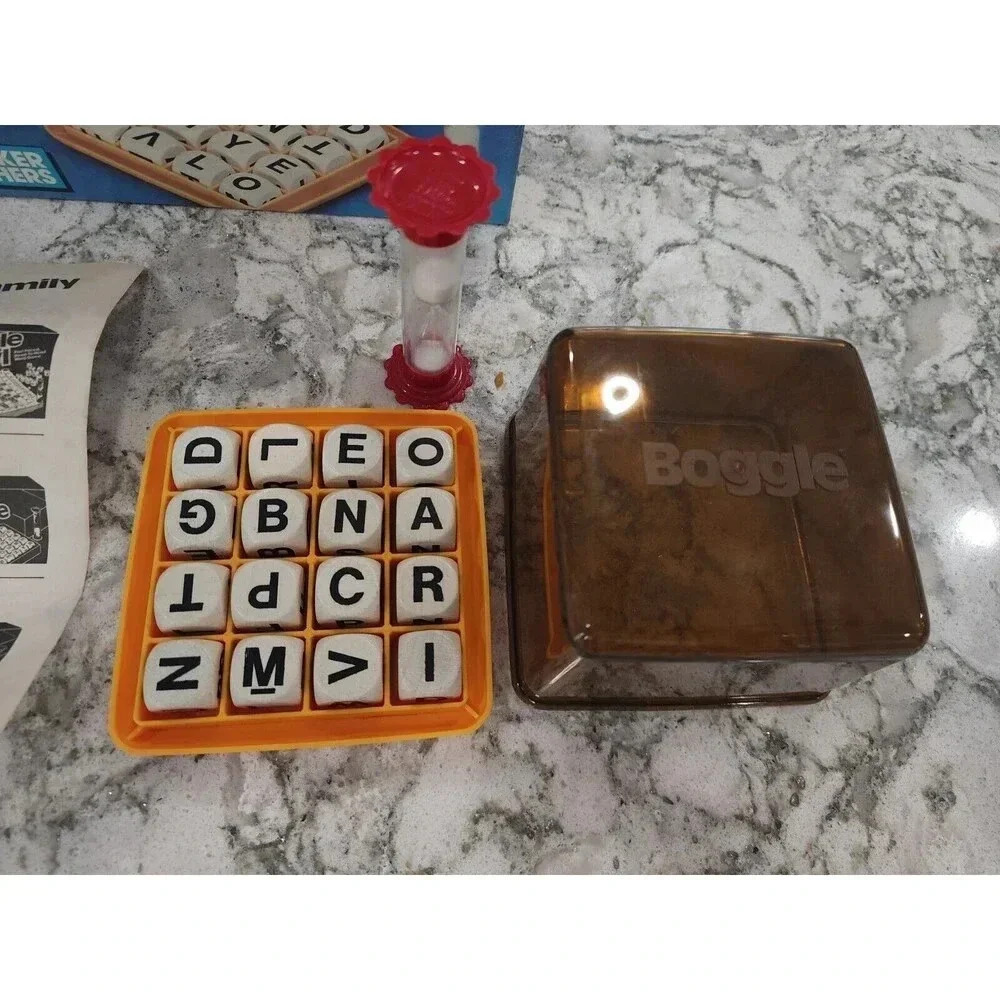 Vintage 1987 Boggle 3-Minute Word  Game Parker Brothers No.0384 Complete - Picture 2 of 4